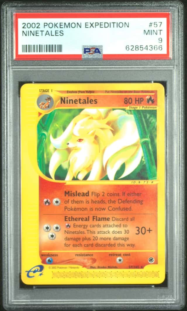 2002 Pokemon Expedition #57/165 Ninetales PSA 9 MINT