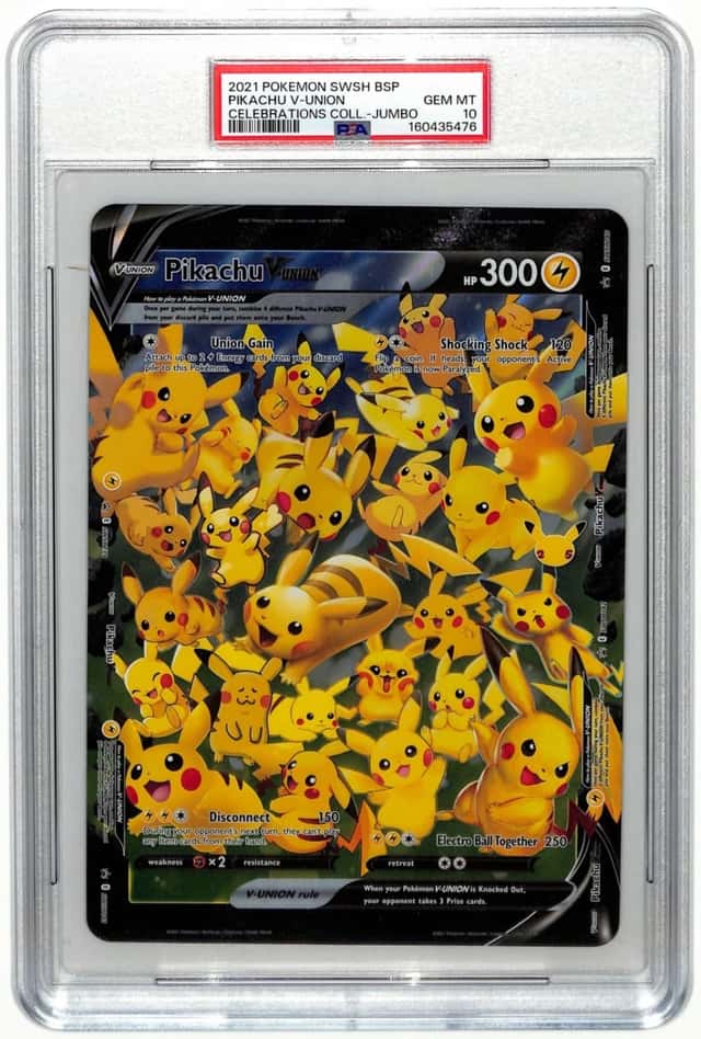 2021 Pokemon Celebrations Pikachu V-Union Jumbo Promo #SWSH141 PSA 10 GEM (76)