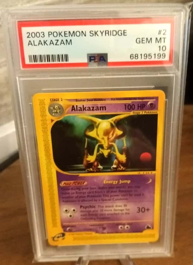 Pokemon Alakazam Skyridge 2/144 Non Holo Graded PSA 10 Card 2003 Gem Mint