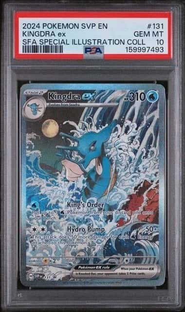 POKEMON KINGDRA ex 2024 S&V BSP #131 SFA SPECIAL ILL COLL PSA 10