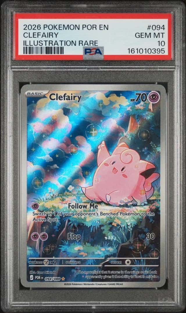 2026 POKEMON POR EN-PERFECT ORDER ILLUSTRATION RARE #094 CLEFAIRY PSA 10