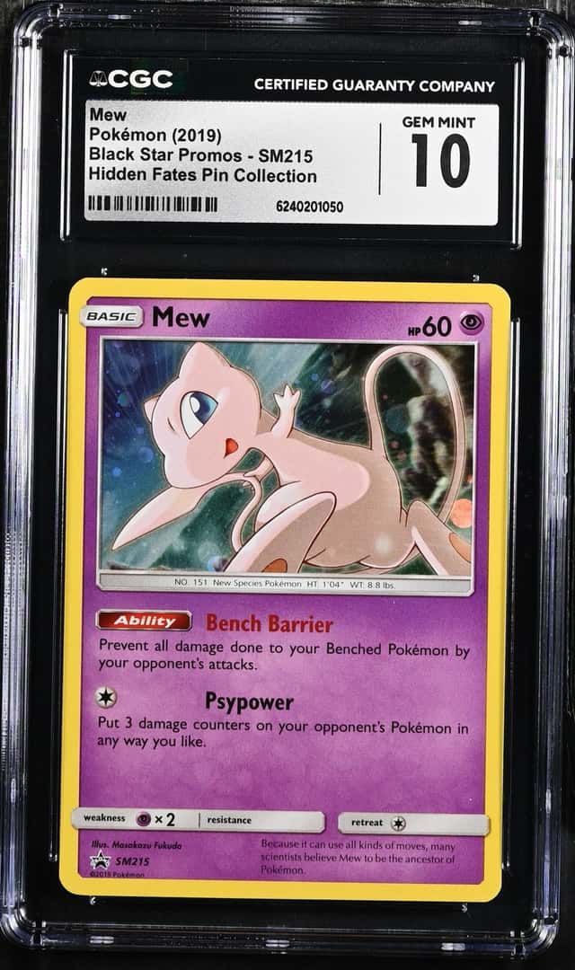 Pokemon SM Black Star Promos Mew #SM215 CGC 10 GEM MINT
