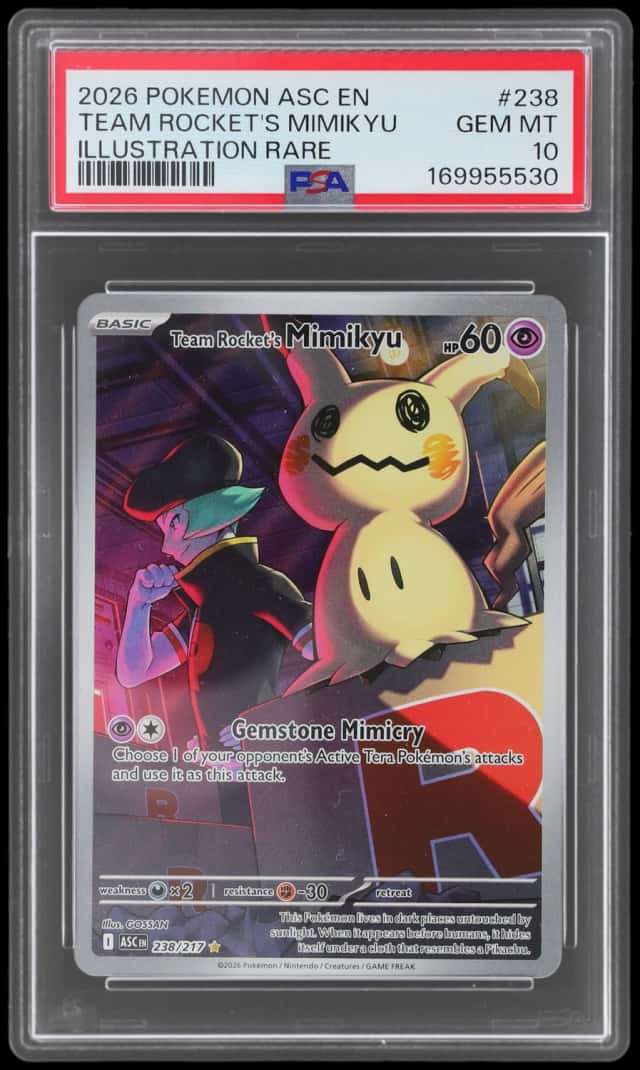 2026 Pokemon Mega Evolution Ascended Heroes Illustration Rare Team Rocket's Mimikyu #238