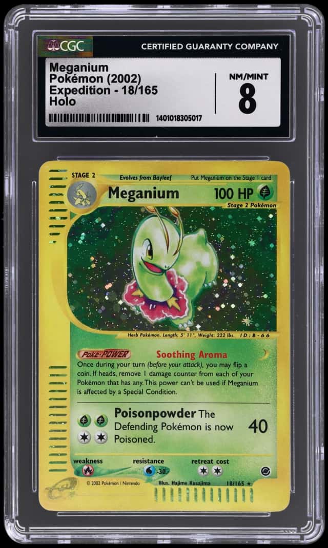 2002 Pokemon Expedition Holo Meganium #18