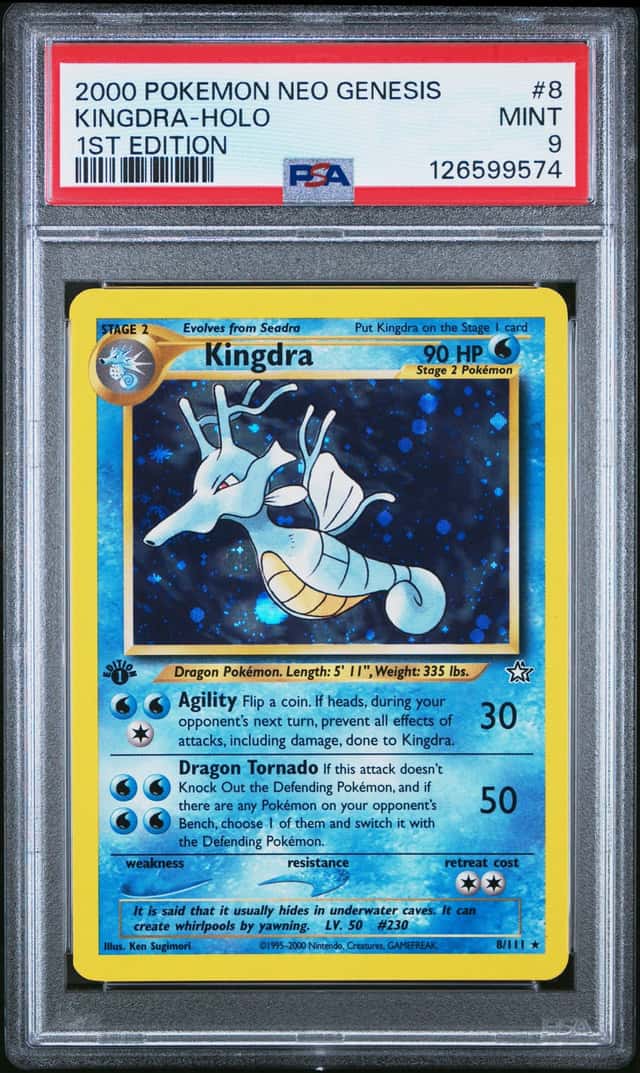 2000 Pokemon Neo Genesis 1st Edition Holo Kingdra #8