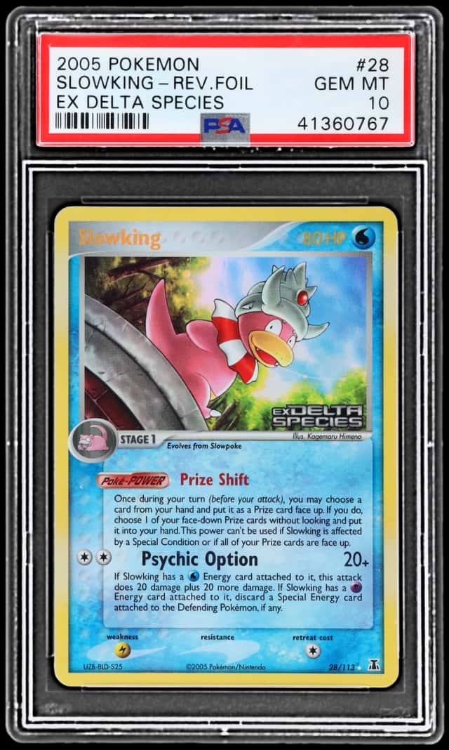 2005 Pokemon Ex Delta Species Reverse Holo Slowking #28