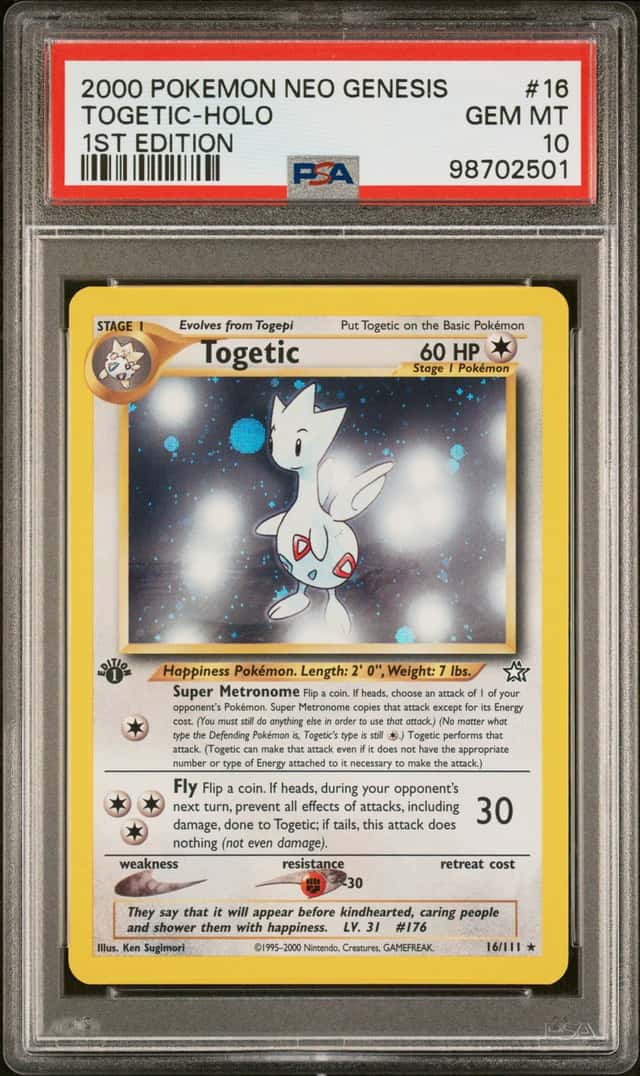 2000 Pokemon Neo Genesis 1st Edition Holo Togetic #16