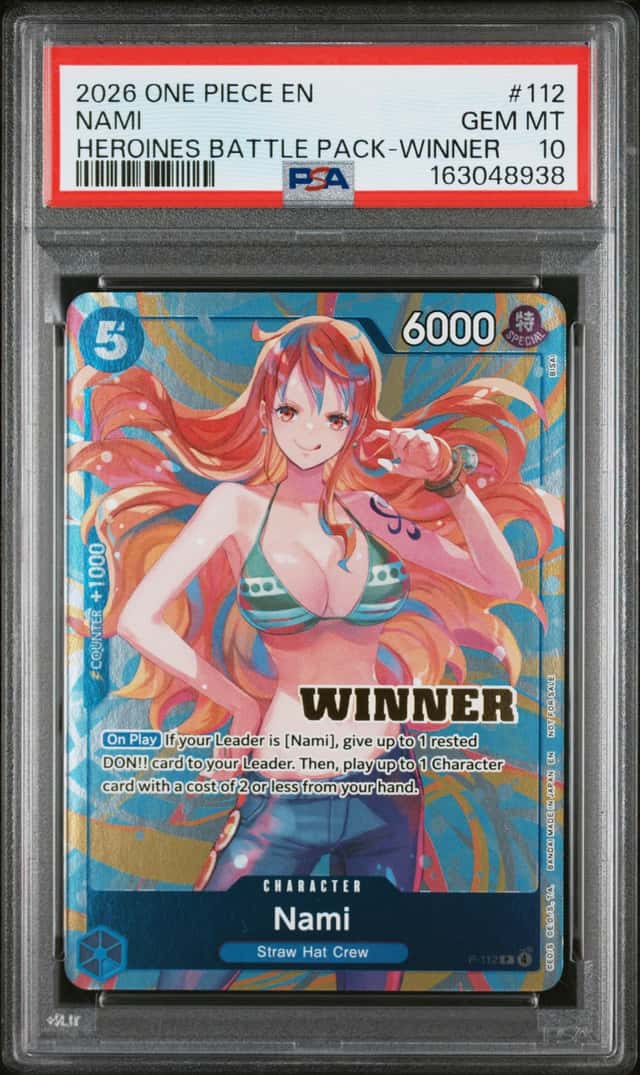 2026 One Piece EN Heroines Battle Pack Winner #112 Nami PSA 10 GEM MINT