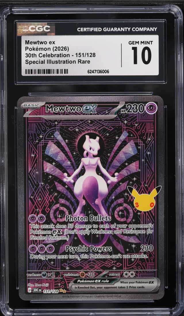 2026 Pokemon 30th Celebration Special SIR Mewtwo Ex #151 CGC 10 GEM MINT