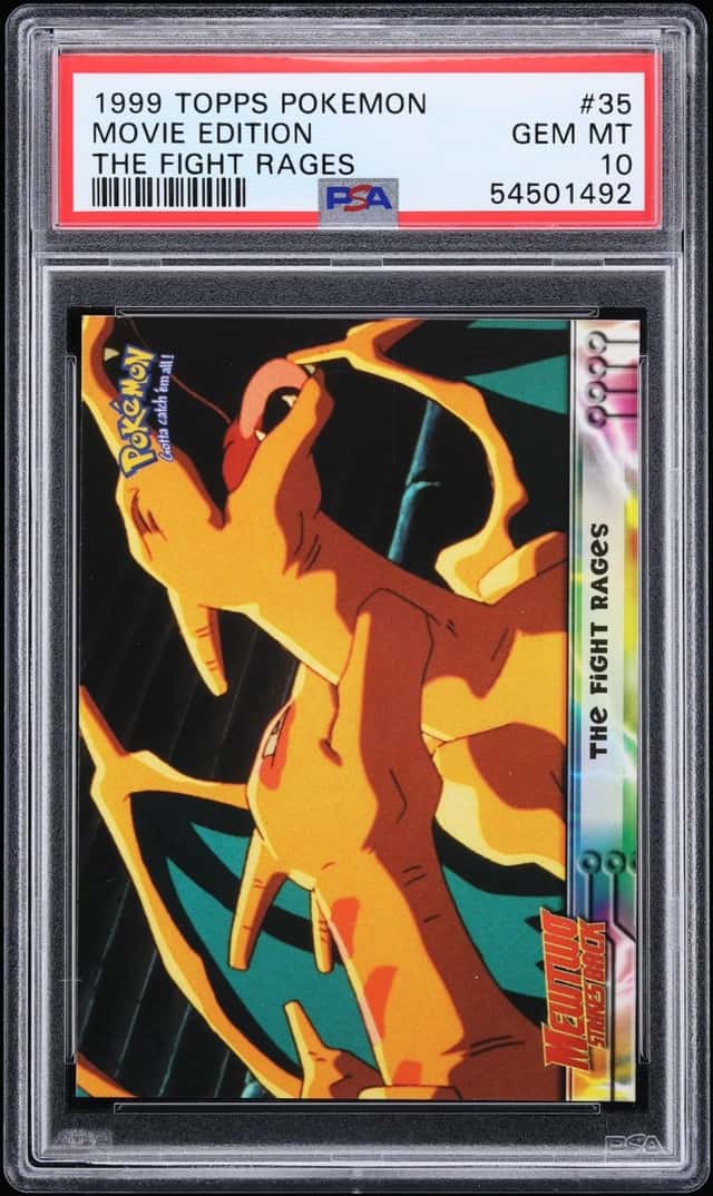 1999 Topps Pokemon Movie Editon The Fight Rages #35 PSA 10 GEM MINT