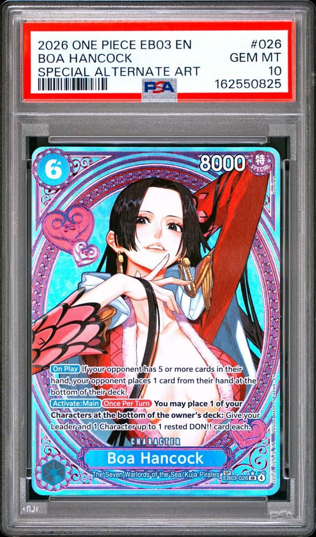 2026 One Piece Heroines Boa Hancock Special Card Super Rare #EB03-026 PSA 10