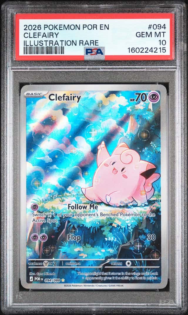 Pokemon TCG Perfect Order Clefairy 094/088 Illustration Rare Holo EN PSA 10
