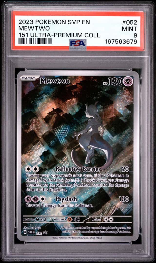 2023 Pokemon SV Black Star Promos Mewtwo #052 PSA 9