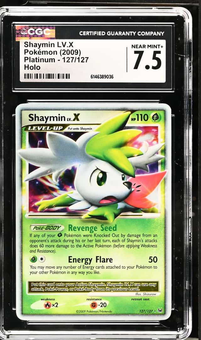 2009 Pokemon Platinum Shaymin LV.X #127/127 CGC 7.5