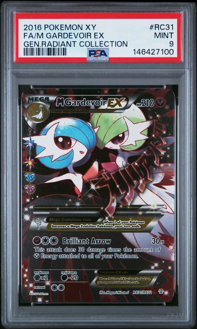2016 Pokemon XY M Gardevoir EX RC31/RC32 Generations Full Art PSA 9