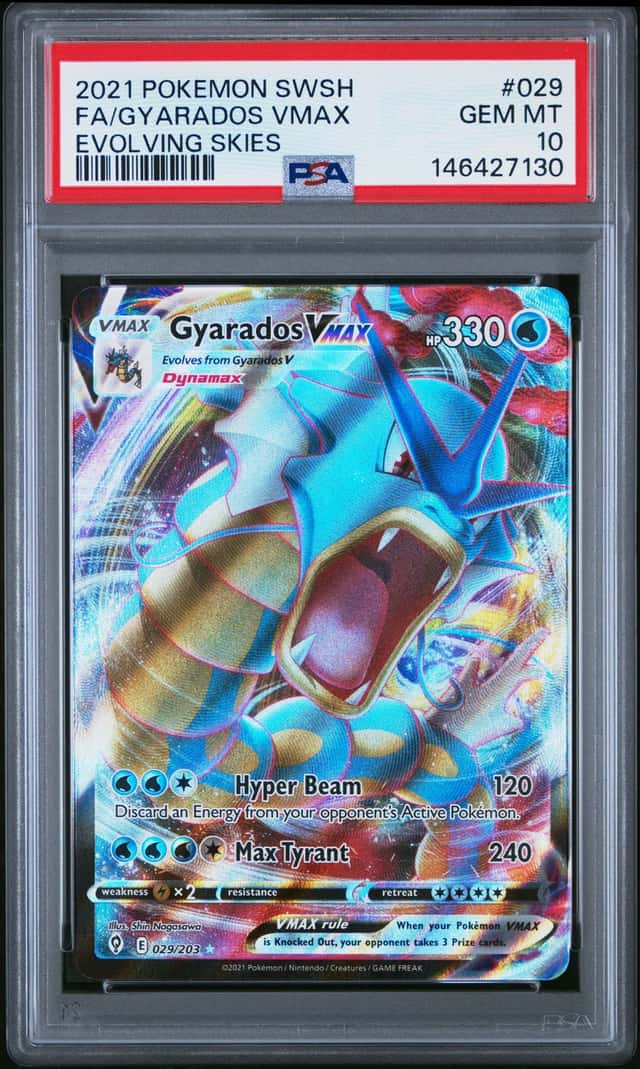 2021 Pokemon Gyarados VMAX 029/203 Evolving Skies PSA 10 Gem Mint