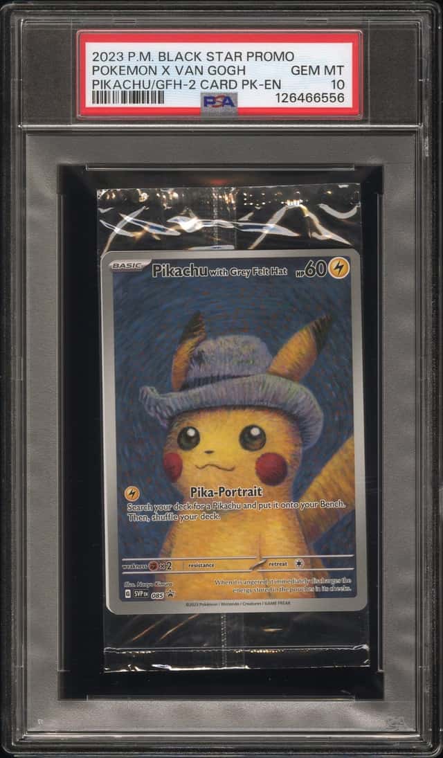POKEMON X VAN GOGH 2023 BSP PACK PIKACHU/GFH-2 CARD PSA 10