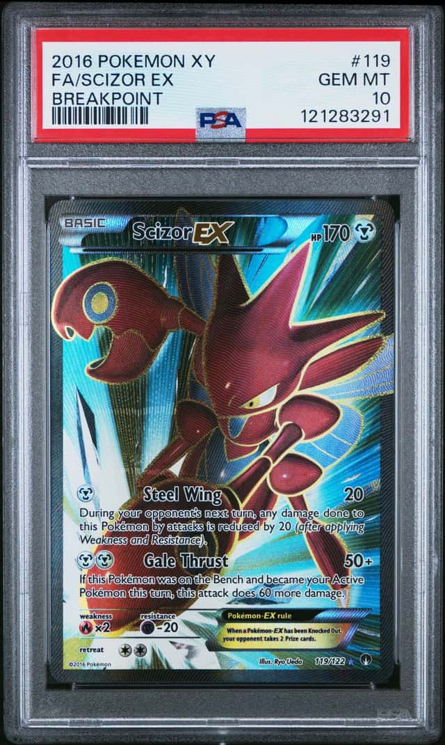 Scizor ex #119 XY Breakpoint 2016 Pokemon PSA 10
