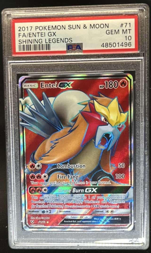 2017 Pokemon Shining Legends Entei #71/73 PSA 10 GEM MINT