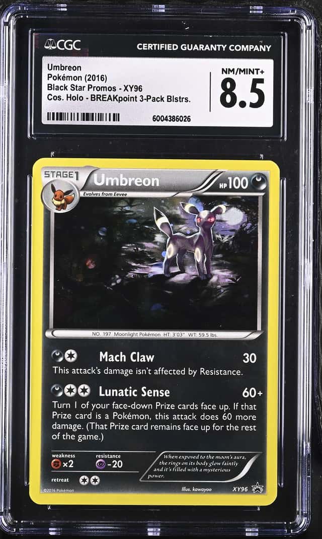 Pokémon Umbreon Holo Black Star Promo XY96 Cosmos Breakpoint CGC 8.5 (2016)