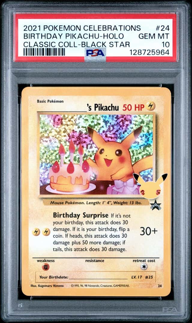 _____'s Pikachu STAMP [25th Anniversary] TEXTURED CONFETTI HOLO