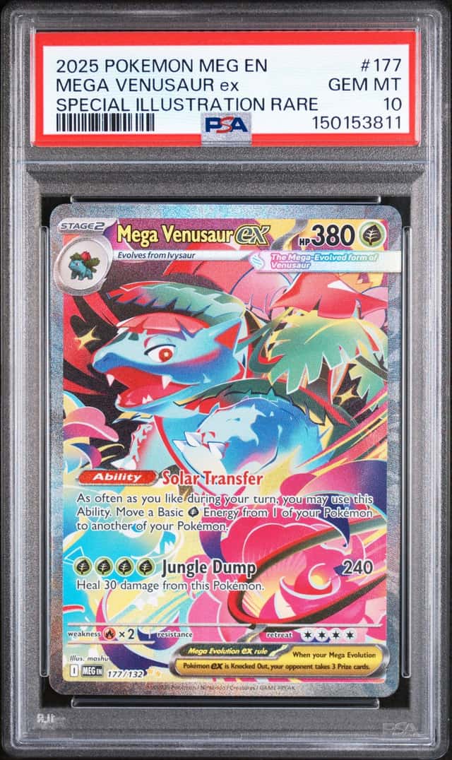 2025 Pokemon Venusaur ex Special Illustration Rare #177/132 PSA 10 GEM MINT