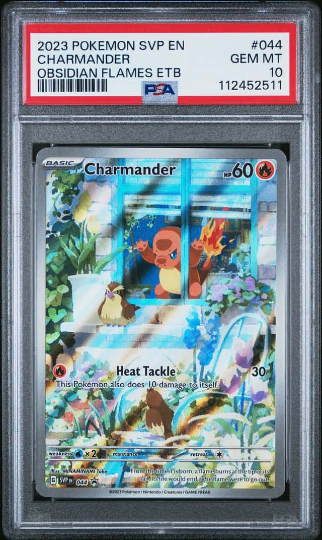 2023 Pokemon SVP EN BSP Obsidian Flames ETB #044 Charmander PSA 10 GEM MINT