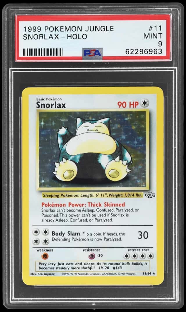 1999 Pokemon Jungle Holo Snorlax #11
