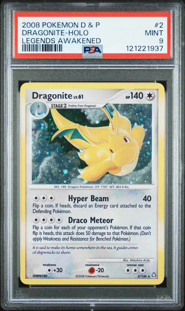 2008 Pokemon Diamond and Pearl Legends Awakened Holo Dragonite #2