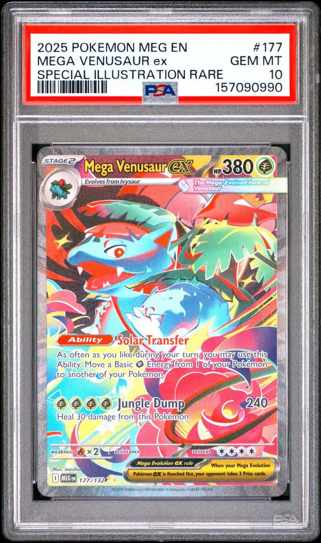 2025 Pokemon Mega Evolution SIR Mega Venusaur Ex #177 PSA 10 GEM MINT