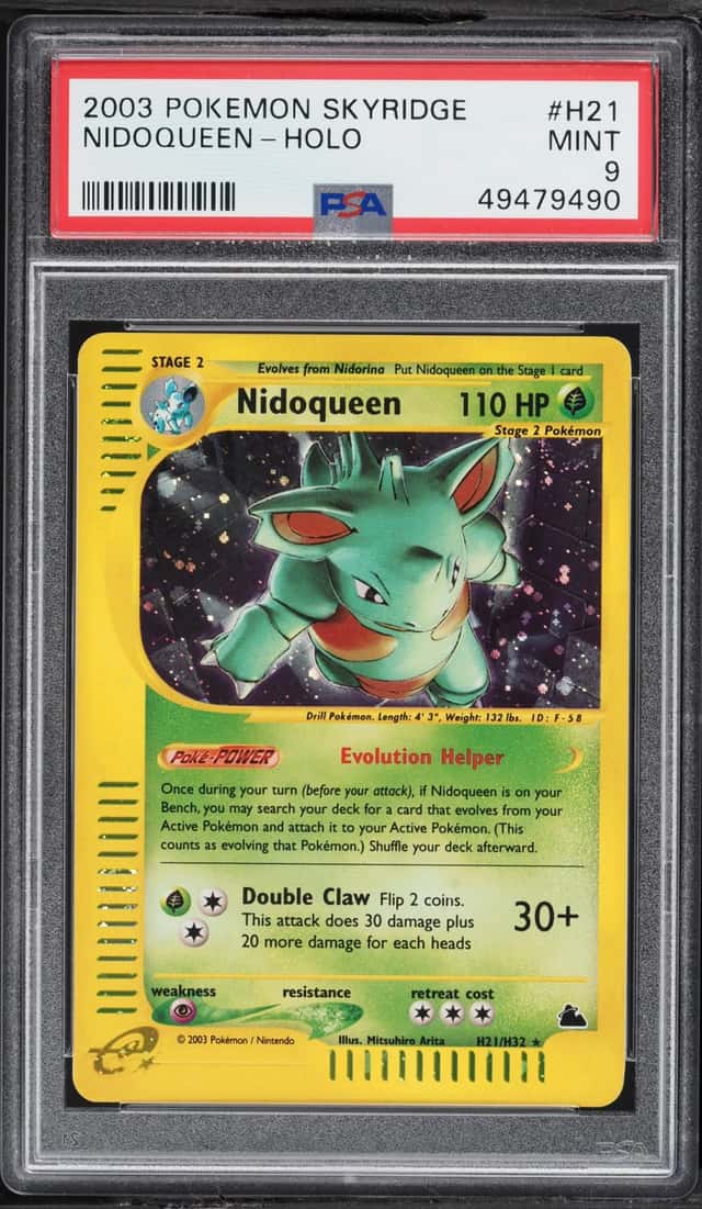 2003 Pokemon Skyridge Holo Nidoqueen #H21 PSA 9 MINT