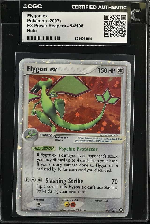 2007 Pokemon EX Power Keepers Holo Flygon Ex #94 CGC AUTH