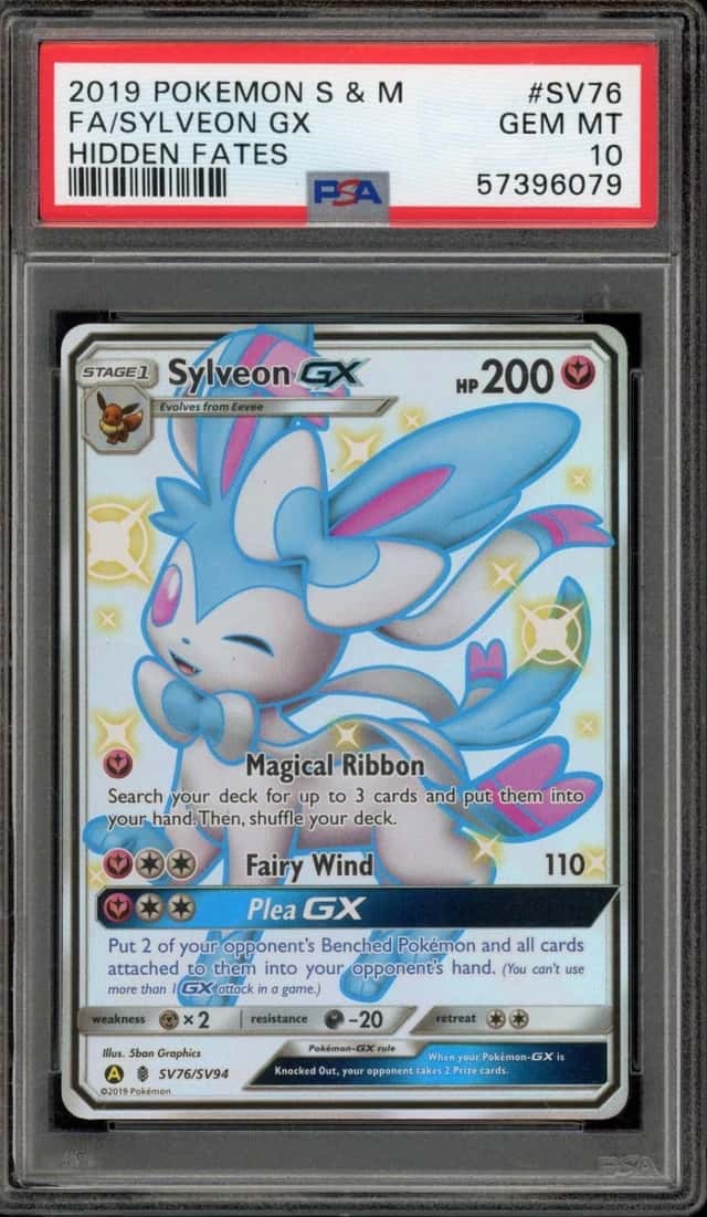 Pokemon Sylveon Gx Hidden Fates Full Art SV76/SV94 PSA 10 Gem Mint
