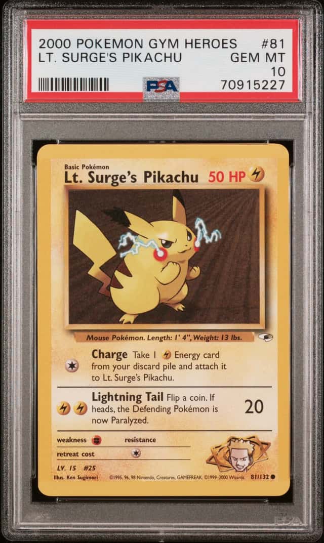 Lt. Surge's Pikachu