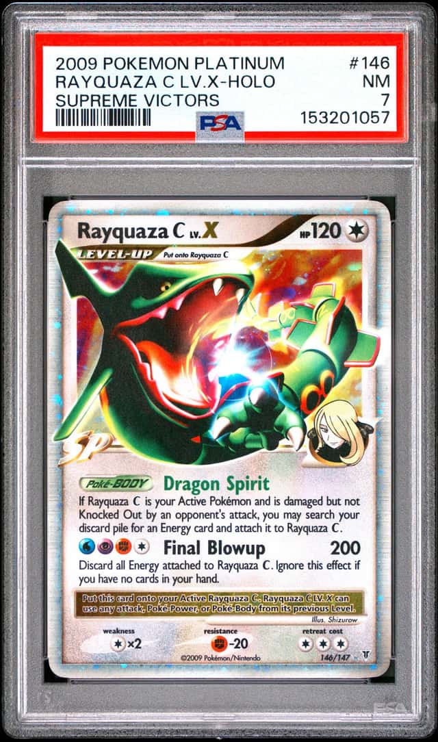 2009 Pokemon Platinum Supreme Victors Holo Rayquaza C Lv X #146