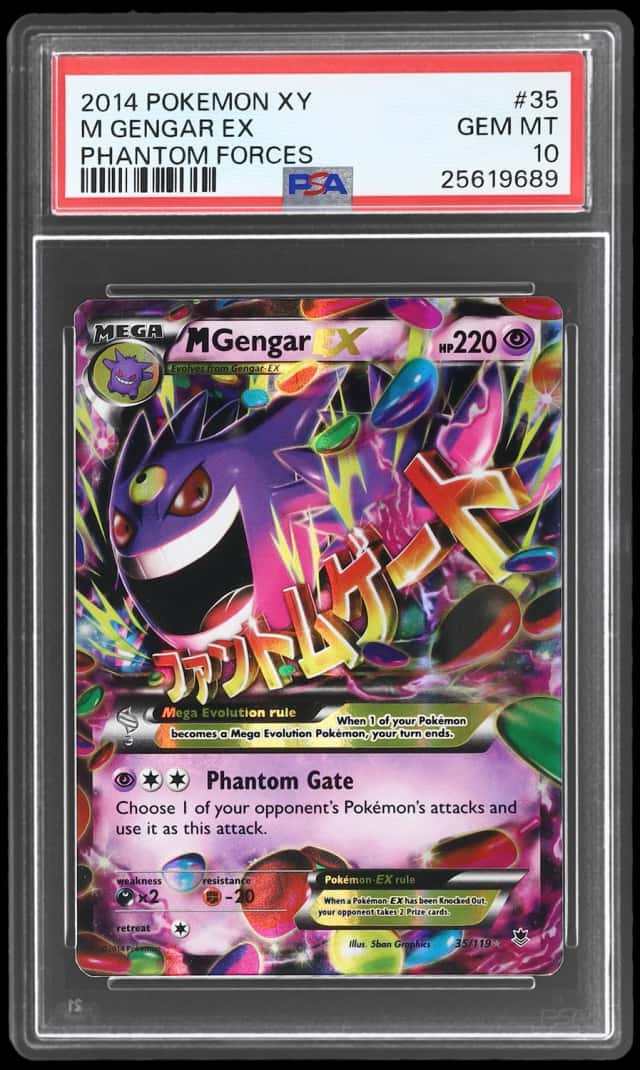 2014 Pokemon XY Phantom Forces M Gengar Ex #35