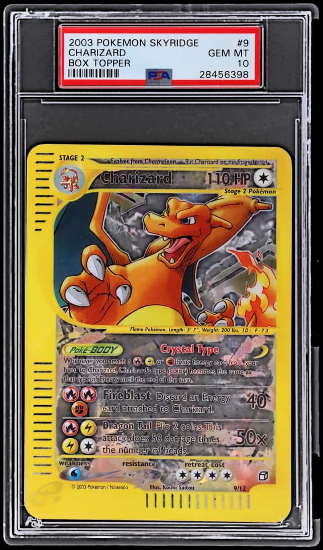 2003 Pokemon Skyridge Box Topper Charizard #9