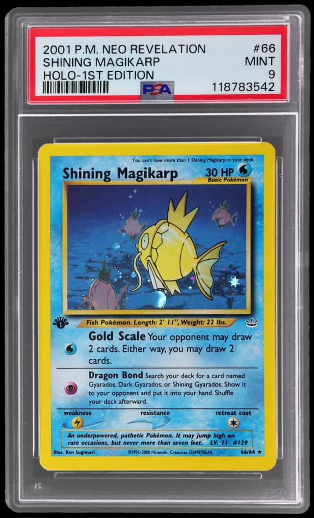 2001 Pokemon Neo Revelation 1st Edition Holo Shining Magikarp #66