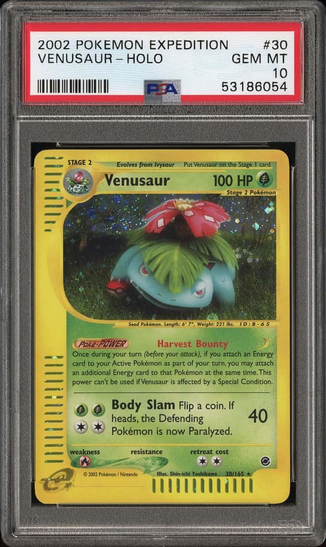2002 Pokemon Expedition Holo Venusaur #30