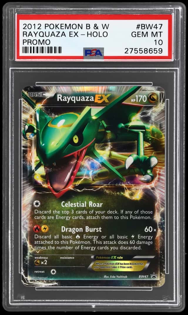 2012 Pokemon Black and White Promo Holo Rayquaza Ex #BW47
