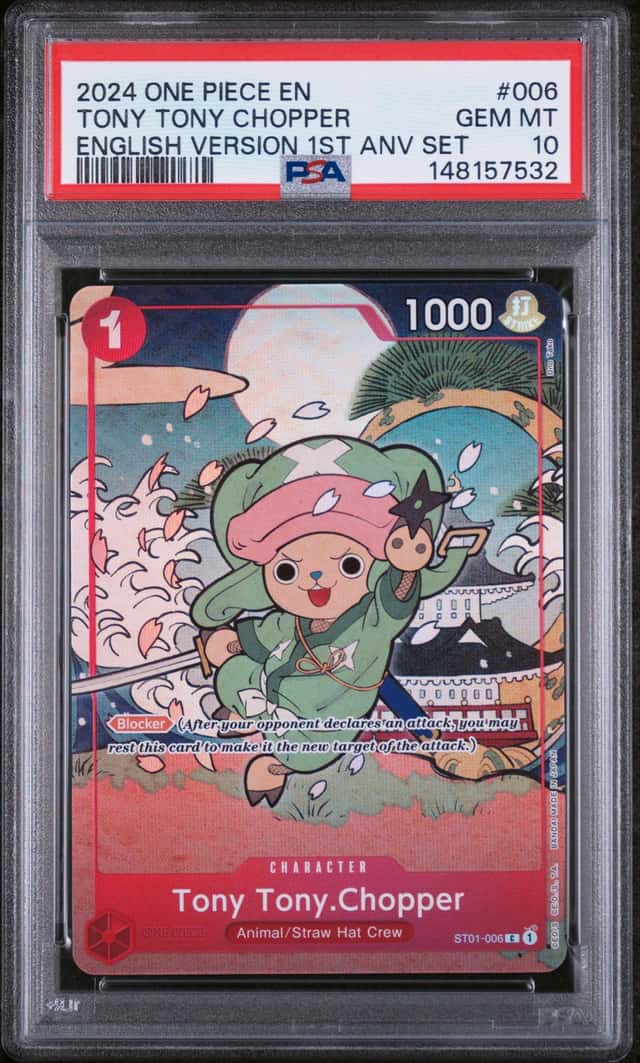 2024 One Piece EN English 1st Anniversary Set #006 Tony Tony Chopper PSA 10