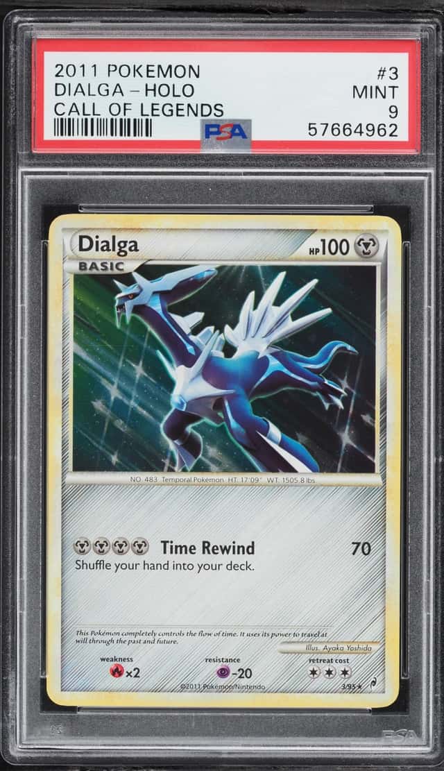 2011 Pokemon Call Of Legends Holo Dialga #3 PSA 9 MINT