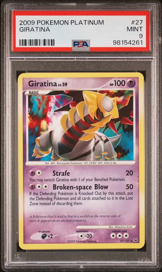 2009 Pokemon Platinum Giratina #27 PSA 9 MINT