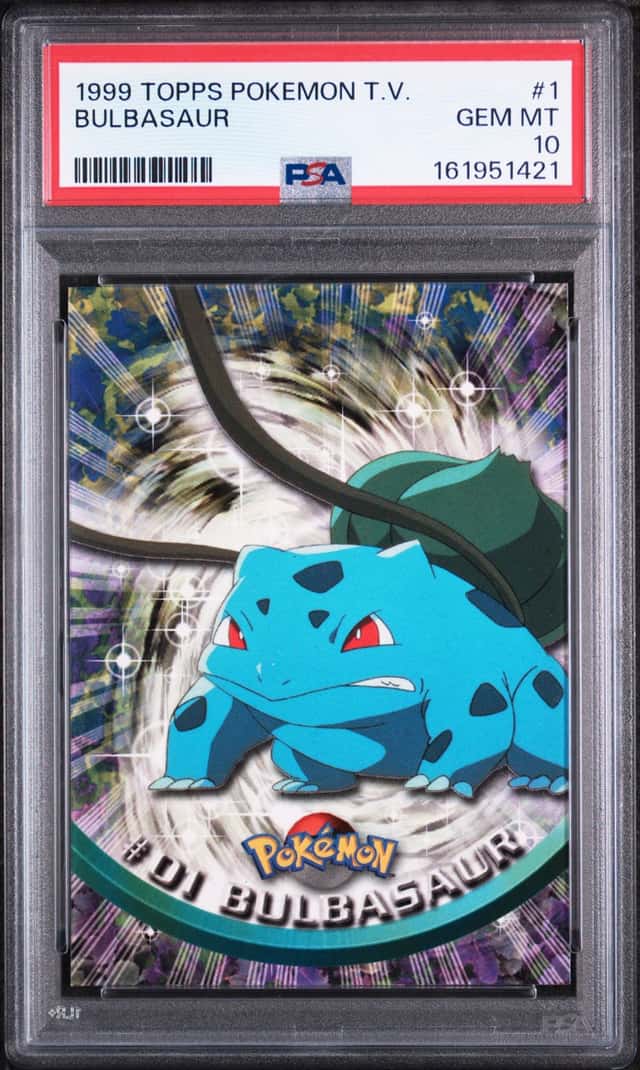 1999 TOPPS POKEMON TV #1 BULBASAUR PSA 10