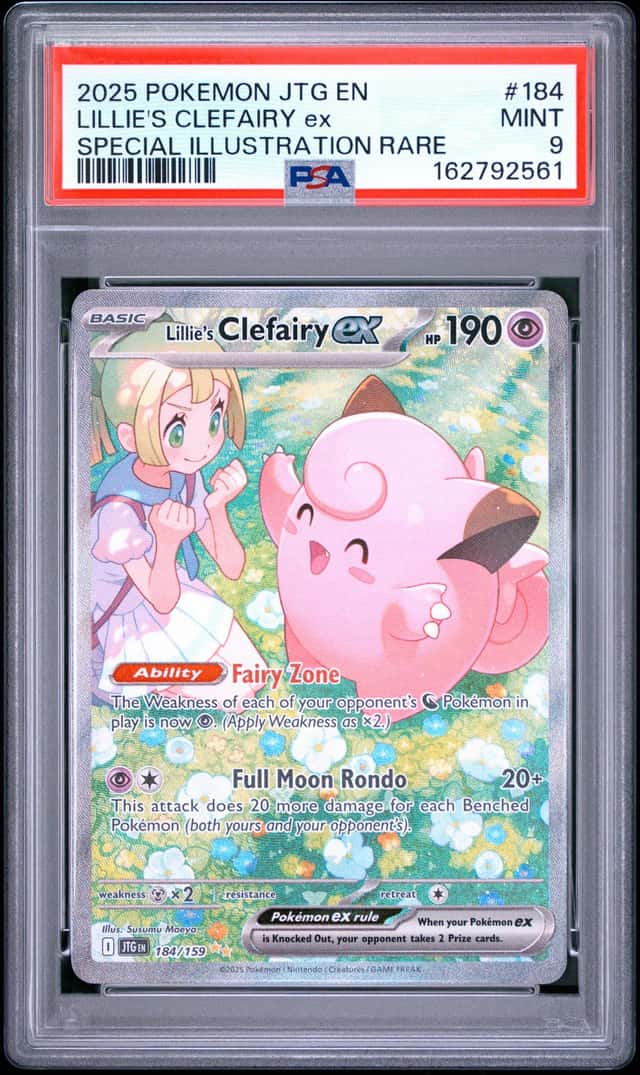 2025 Pokemon Journey Together Lillie's Clefairy EX Special Illus Rare PSA 9 #184