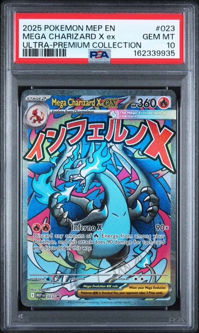 2025 POKEMON MEP PROMO ULTRA-PREMIUM COLLECTION #023 MEGA CHARIZARD X EX PSA 10