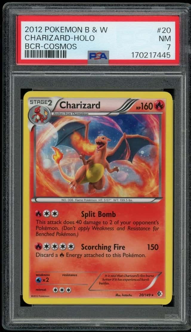 Pokemon TCG Charizard Cosmos Holo Rare 20/149 Boundaries Crossed PSA 7 NM