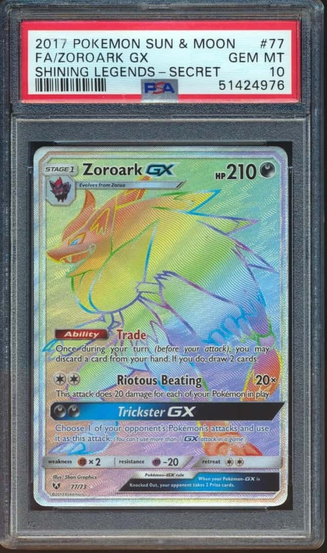 Zoroark GX 2017 Pokemon Shining Legends #77 PSA 10