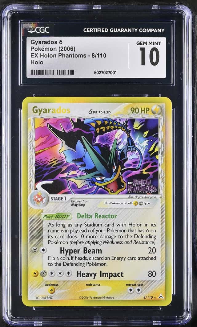 Pokemon 2006 Gyarados Delta Species 8/110 Holo EX Holon Phantoms GEM MINT CGC 10