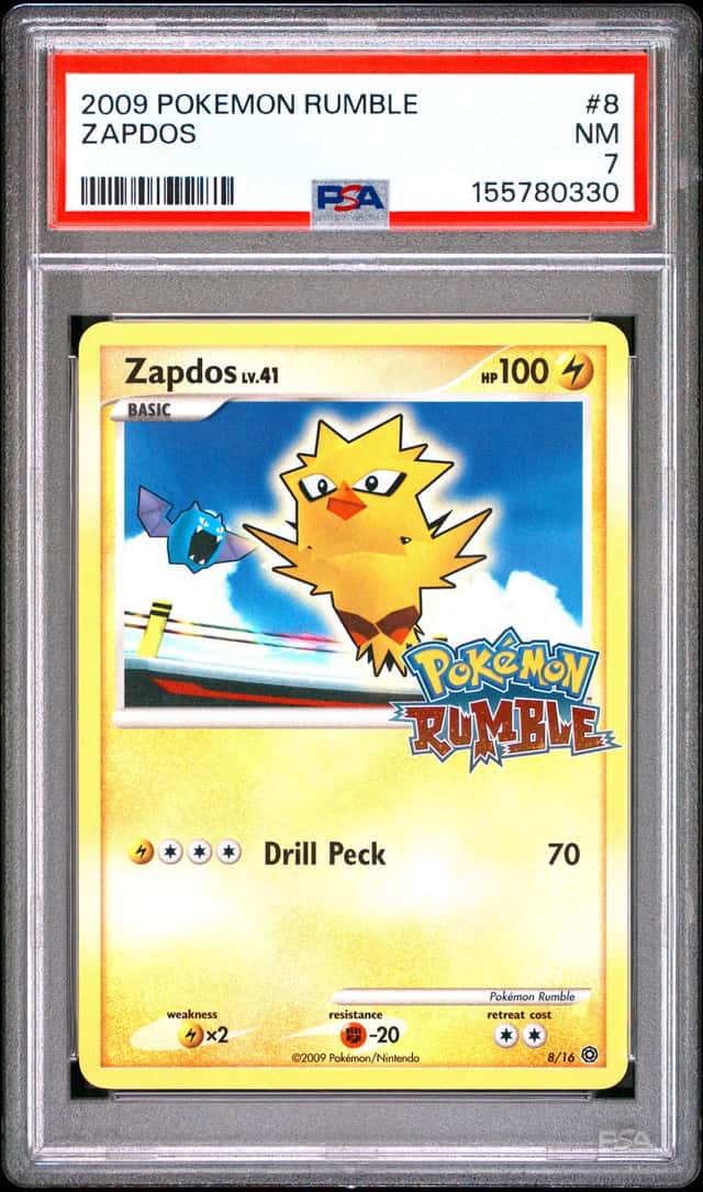 Pokemon Card PSA 7 Zapdos 8/16 Rumble Regular